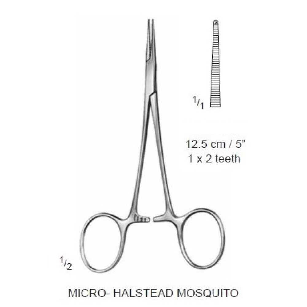 Micro-Halsted Mosquito Forceps