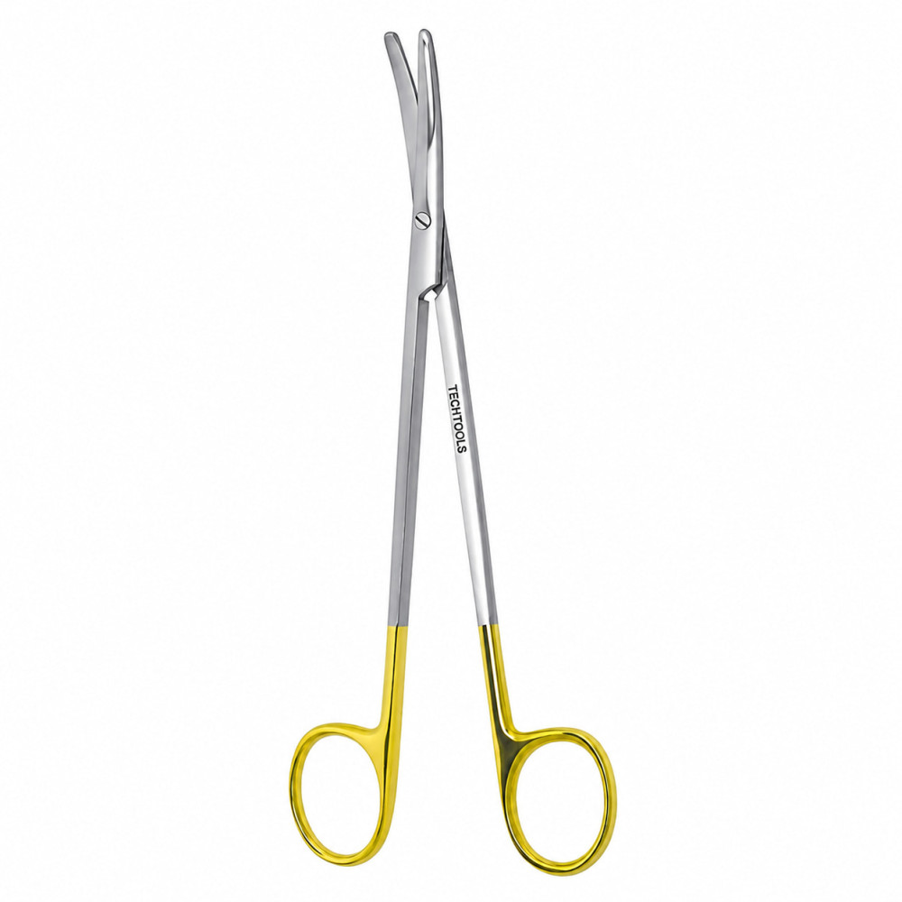 Metzenbaum Scissors Curved with Gold plated handle