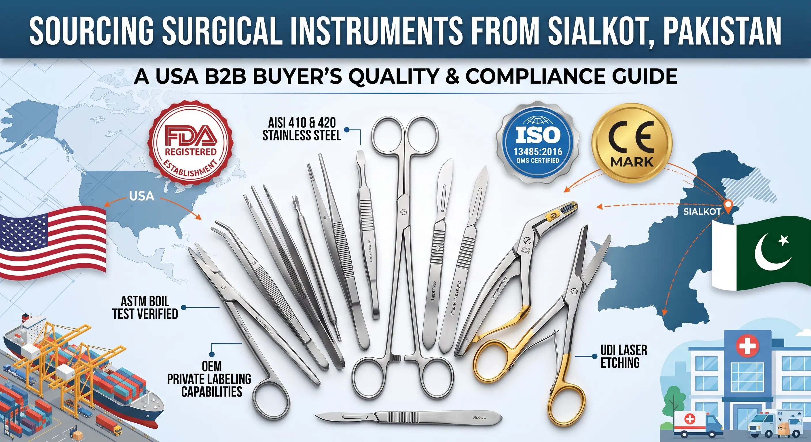 How to Source Surgical Instruments from Sialkot, Pakistan: A B2B Buyer’s Quality & Compliance Guide