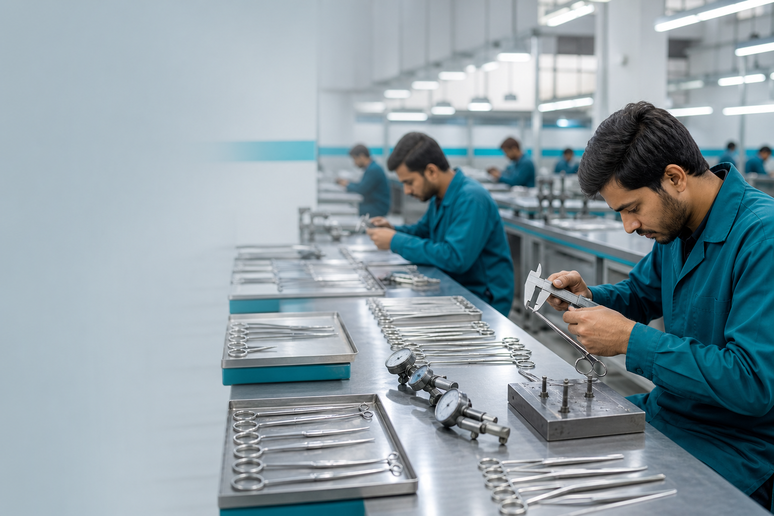 Surgical instrument manufacturing workshop at Techtools
