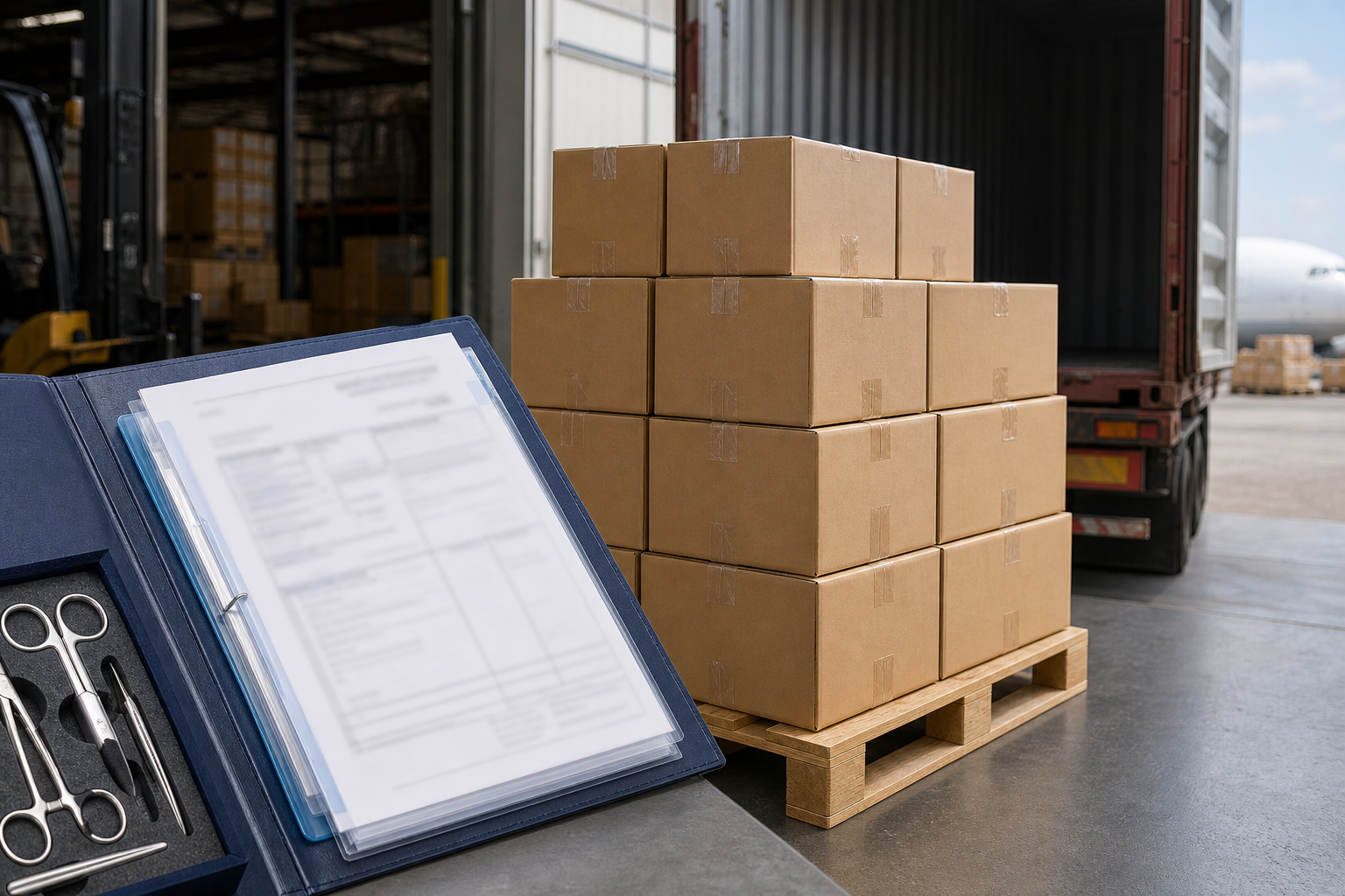 Export packing and quality documentation for instruments
