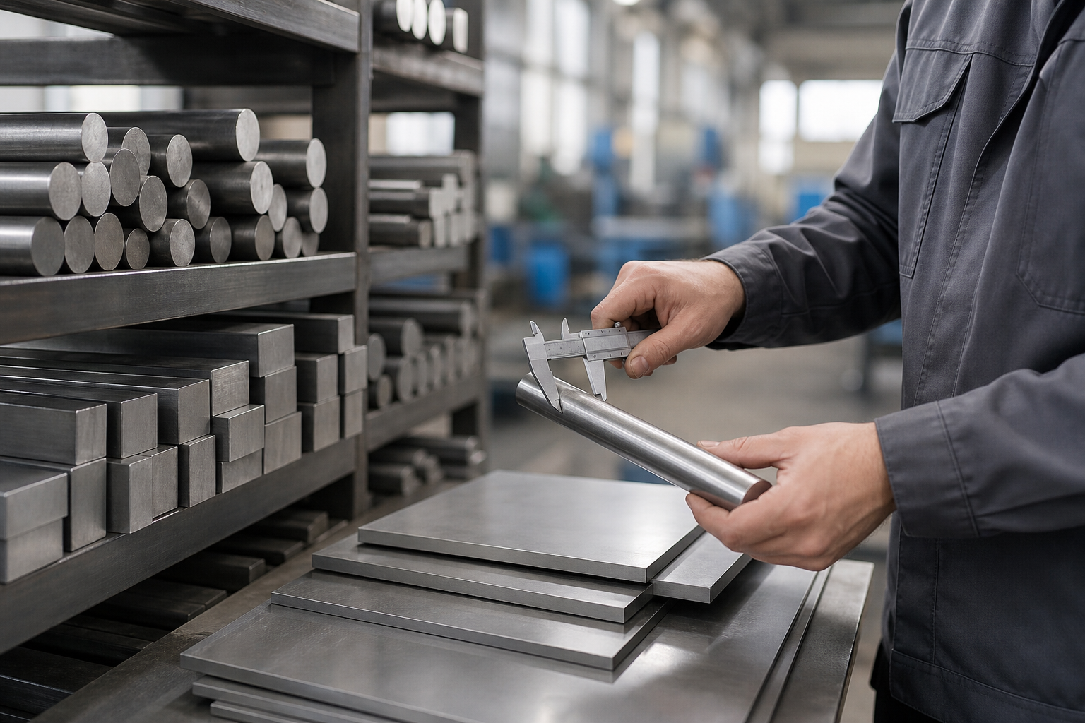 Stainless steel selection and measuring