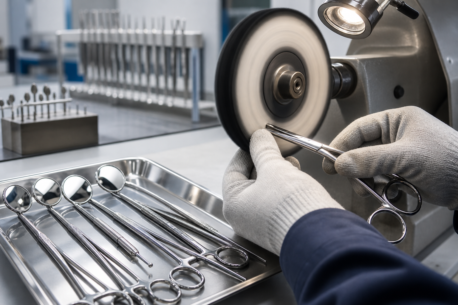 Polished dental and surgical instruments