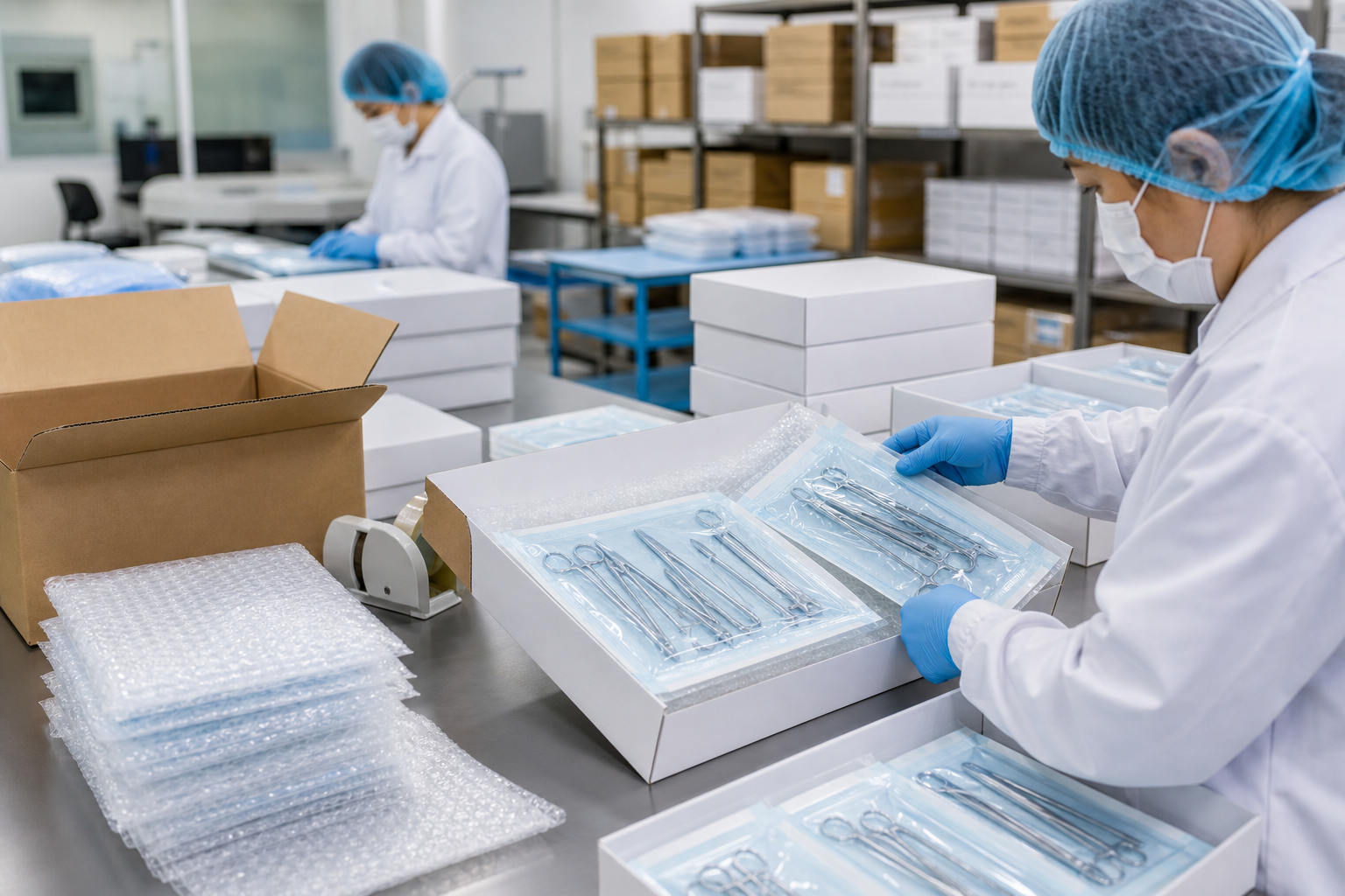 Export packing and customer inquiry coordination